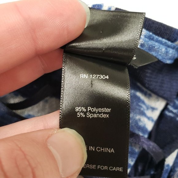 Ali Miles Navy and White Abstract Cardigan - Picture 4 of 9